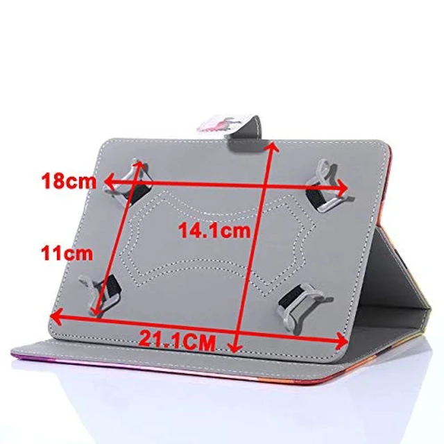 Alt view image 4 of 6 - 7''/7.85''/8'' Tablet Pc Case Cover, Foldable and Solid Stand Case, Compatible with All Universal 7/7.85/8 inch Tablets PC