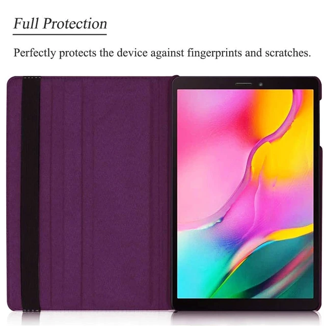 Alt view image 7 of 7 - Case for Tab A 8.0'' 2019 Release Model T290/T295, 360 Degree Rotating Stand Case Full Protective Cover for Samsung Galaxy Tab A 8.0 Inch 2019 Release Tablet (SM-T290/SM-T295), Purple