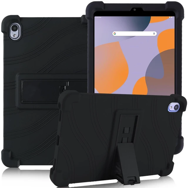 Main image of for Walmart Onn 8 Inch Tablet Case 2024 (Model: 100135923),Black | Soft Silicone Kids Tablet Case with Stand for Onn Surf 8 Inch Gen 4 Tablet