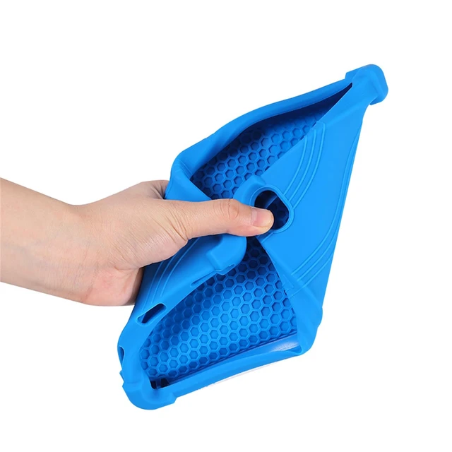 Alt view image 5 of 7 - Case for Walmart Onn 8 inch Tablet 2024 Model (100135923), Kids Friendly Soft Silicone Adjustable Stand Cover for Onn 8 inch Gen 4 2024 Tablet Case (Blue)