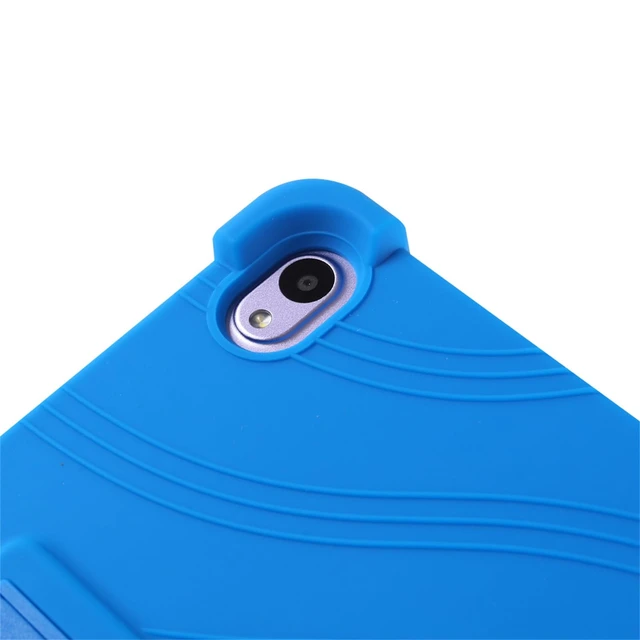 Alt view image 6 of 7 - Case for Walmart Onn 8 inch Tablet 2024 Model (100135923), Kids Friendly Soft Silicone Adjustable Stand Cover for Onn 8 inch Gen 4 2024 Tablet Case (Blue)