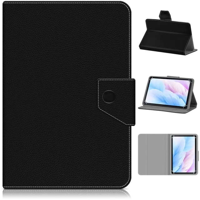 Main image of Universal 7.0 inch Tablet Case,7 inch Android Tablet Cover,Black | Travel Portable Protective Folio PU Leather Stand Shell Case for All Kinds of 7.0-7.9 inch
