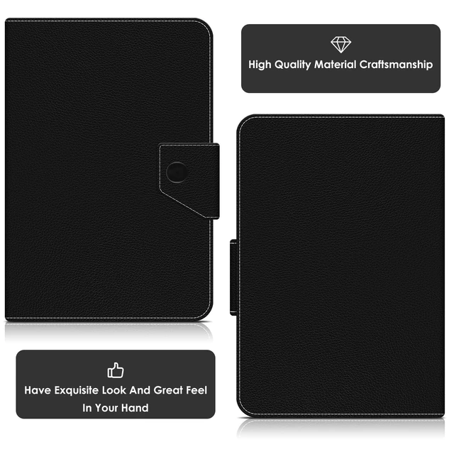 Alt view image 7 of 7 - Universal 7.0 inch Tablet Case,7 inch Android Tablet Cover,Black | Travel Portable Protective Folio PU Leather Stand Shell Case for All Kinds of 7.0-7.9 inch
