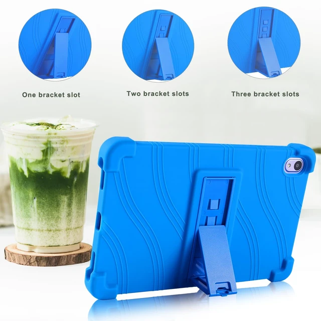 Alt view image 6 of 7 - for Walmart Onn 8 Inch Tablet Case 2024 (Model: 100135923),Blue | Soft Silicone Kids Tablet Case with Stand for Onn Surf 8 Inch Gen 4 Tablet
