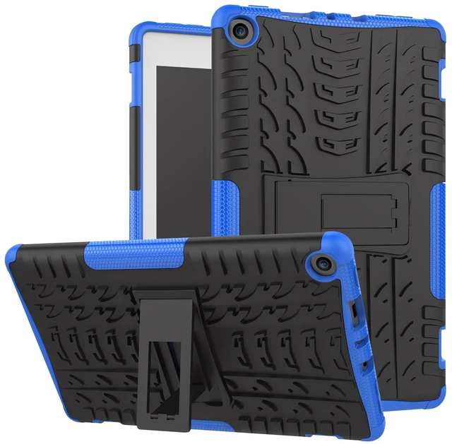 Main image of for FlRE HD8/ 8 Kids Tablet case 8th 7th Generation 2018 2017 Kickstand Heavy Duty Shockproof Cover (Blue)