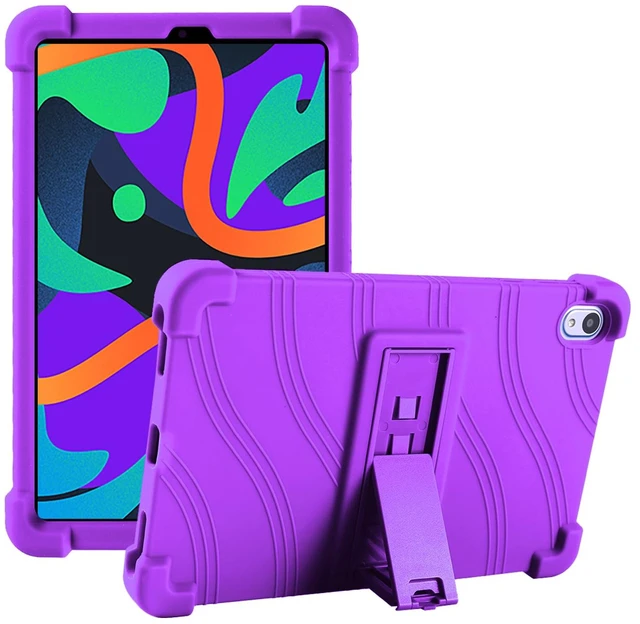 Main image of ONN 8 Inch Gen 4 Kids Tablet Case, Soft Silicone Cover Shockproof with Stand for ONN Surf 8 Inch 4th Generation Kids Tablet (Model:100135923) (Purple)