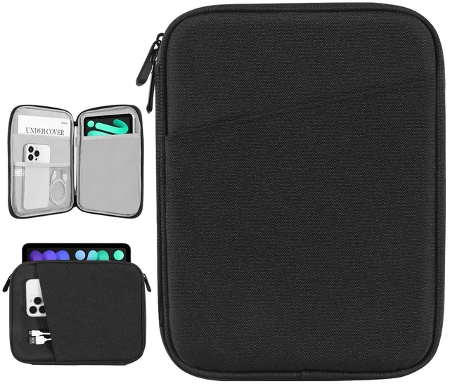 Main image of 8-9 Inch Tablet Sleeve Bag Carrying Case, Black | Fits iPad mini 7th/6th 8.3", iPad mini 7.9", Galaxy Tab A7 Lite/A9 8.7", Remarkable Paper Pro Move 7.3" 2025, Tab M9/M8