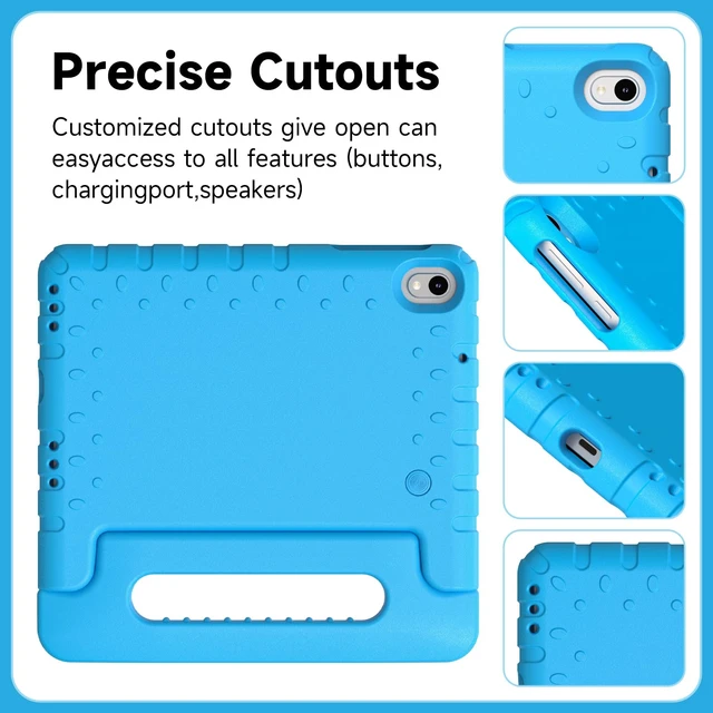 Alt view image 6 of 7 - Kids Case for Walmart Onn 8 inch 2024 Gen 4 Released,Stand, Blue | Kids Friendly,Case for Walmart Onn 8 inch Tablet Case Gen 4 2024 Released Model: 100135923,Shockproof Cover with Handle Stand