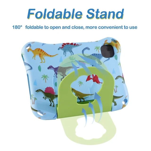 Alt view image 2 of 7 - Onn 8 Kids Tablet Case,Onn 8 inch 2024 4th Generation 100135923 for Boy Girl Dinosaur EVA Kid-Proof with Stand Handle Shockproof Kid-Friendly Durable Cover (KL)