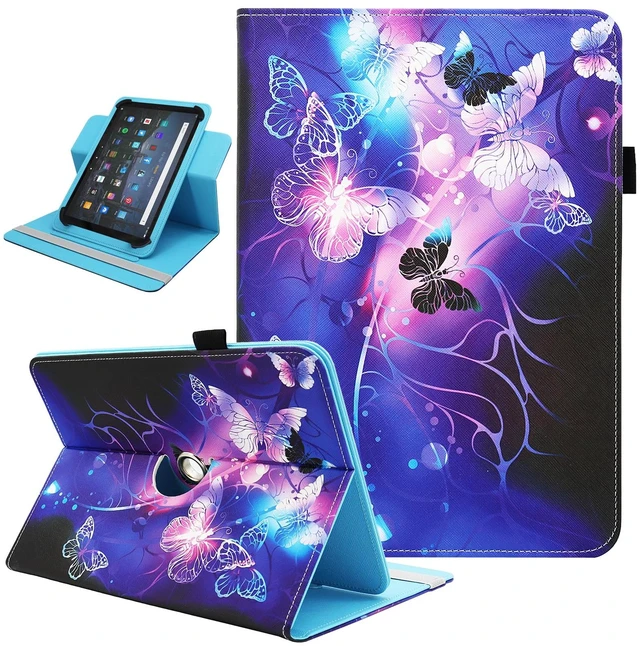 Main image of Universal 7 8 Inch Android Tablet Case Cover | 360 Degree Rotating Multi-Angle Viewing Stand PU Leather Cover for All 7 - 8.5 Inch Tablet