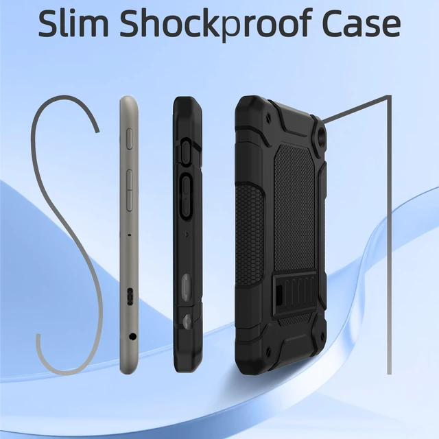 Alt view image 4 of 7 - All-New Case for 8-Inch Tablet with Adjustable Stand, Black | Slim Case for 8-inch, High-impact Drop Protection, Built-in Kickstand, Precise Cutouts