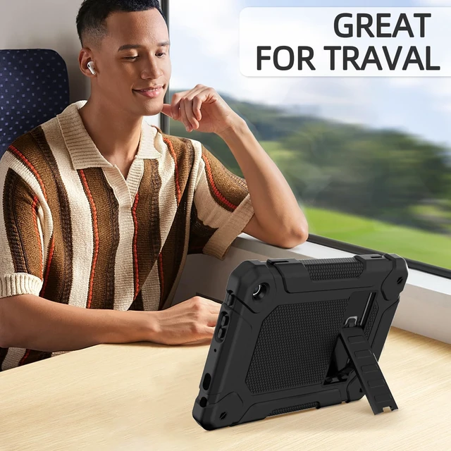 Alt view image 6 of 7 - All-New Case for 8-Inch Tablet with Adjustable Stand, Black | Slim Case for 8-inch, High-impact Drop Protection, Built-in Kickstand, Precise Cutouts
