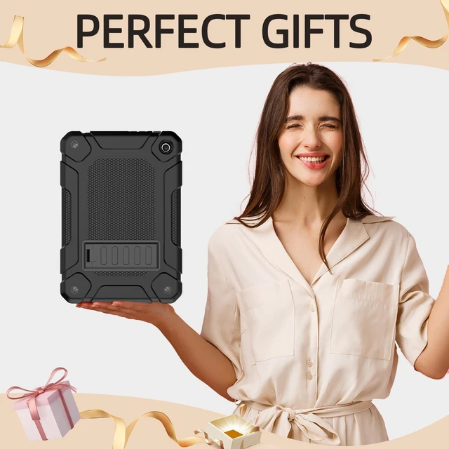Alt view image 7 of 7 - All-New Case for 8-Inch Tablet with Adjustable Stand, Black | Slim Case for 8-inch, High-impact Drop Protection, Built-in Kickstand, Precise Cutouts