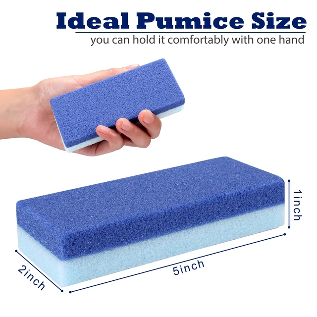 Alt view image 2 of 7 - 6 Pack Foot Pumice Stone for Feet Callus Remover, Pedicure Tools for Feet, Foot Exfoliator and Foot Scrubber Dead Skin Remover Cracked Heel Repair (6-Blue)