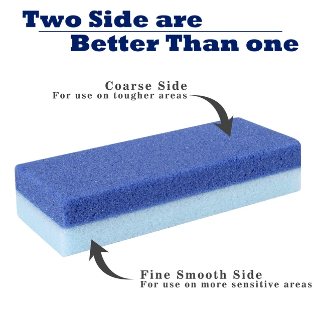 Alt view image 4 of 7 - 6 Pack Foot Pumice Stone for Feet Callus Remover, Pedicure Tools for Feet, Foot Exfoliator and Foot Scrubber Dead Skin Remover Cracked Heel Repair (6-Blue)