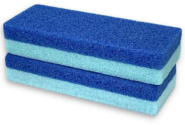 Main image of Foot Exfoliator File Pumice Scrubber Sponge Pedicure Tool, 2pcs | Salon Foot Scrub Pads, Pedi Exfoliating Kit, Gentle Hard Skin Callus Remover