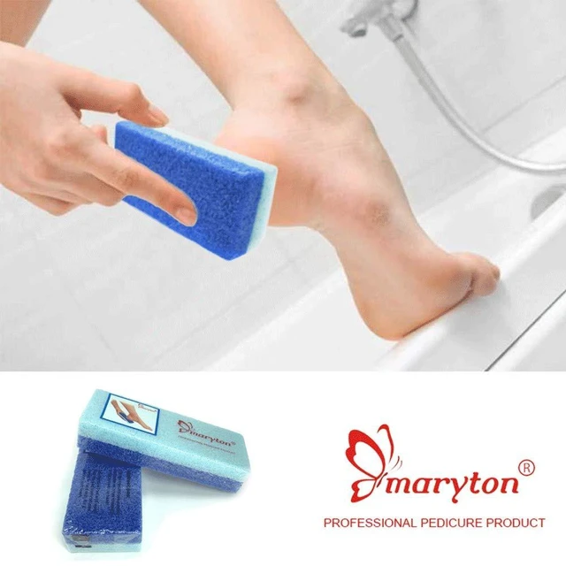 Alt view image 5 of 7 - Foot Exfoliator File Pumice Scrubber Sponge Pedicure Tool, 2pcs | Salon Foot Scrub Pads, Pedi Exfoliating Kit, Gentle Hard Skin Callus Remover