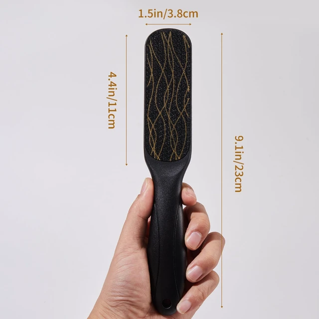 Alt view image 7 of 7 - Nano Glass Foot File, Double-Sided Foot Callus Remover for Cracked Heels | Feet Scrubber, for Hard & Dead Skin Hygienic Pedicure Tool Smooth Feet Gentle & Safe Heel Scraper Foot Health Durable -Black