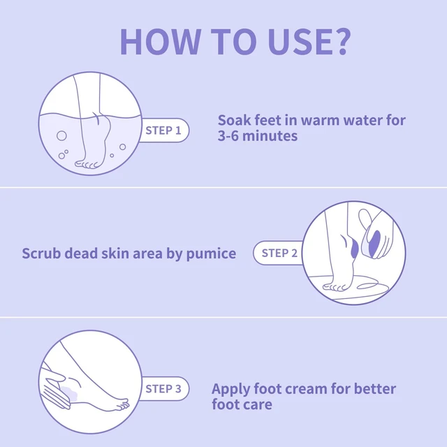 Alt view image 4 of 6 - Disposable Pumice Stone for Feet, Purple Pumice Sponge, 40 PCS | Lightweight foot scrubbers exfoliate rough skin during pedicures, with 40 pieces for salons, studios and home foot care