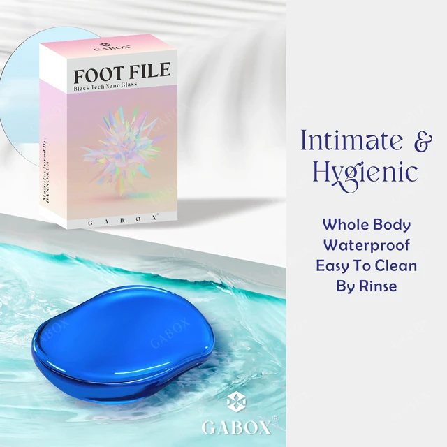 Alt view image 3 of 7 - Nano Glass Pro Foot File, Feet Callus Remover, Dead Skin Exfoliator | Heel & Foot Scrubber, Pedicure SPA Tool for Women & Men, Removedor de Callos en Los Pies, Crystal Blue