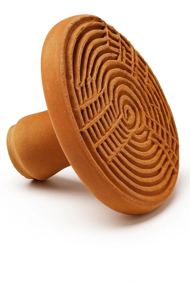 Main image of Natural Moroccan Pumice Stone Handcrafted Terracotta Foot Scrubber for Exfoliation