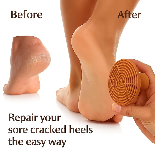Alt view image 5 of 7 - Natural Moroccan Pumice Stone Handcrafted Terracotta Foot Scrubber for Exfoliation