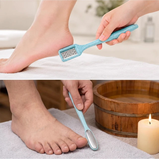 Alt view image 6 of 7 - 4 Pack Precision Callus Remover Mini Foot File Pedicure | Stainless Steel Foot Dead Skin Remover Scraper for Heel Between Toes Corn Hard Skin Exfoliator for Feet Finger Callus