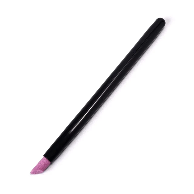 Alt view image 4 of 4 - 10 Pcs Pumice Stone Cuticle Pusher Pens Finegrit Cuticle Remover Tool | penstyle for safe dead skin exfoliation. 14cm portable size, for salon techs & home manicure beginners. Moisten before use.