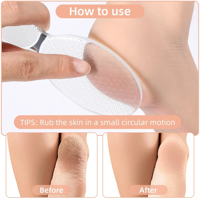 Alt view image 2 of 7 - Nano Glass Foot File, 8-Shaped Glass Foot File Callus Remover Feet Scrubber Professional Pedicure Tool Heel Dead Skin Remover Pumice Stone for Women Men Hard Skin Calluses Smooth Heels Soles