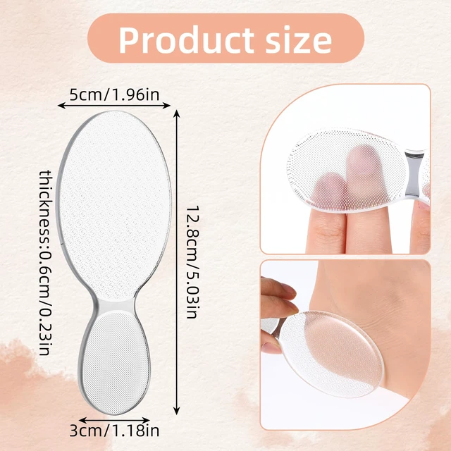 Alt view image 3 of 7 - Nano Glass Foot File, 8-Shaped Glass Foot File Callus Remover Feet Scrubber Professional Pedicure Tool Heel Dead Skin Remover Pumice Stone for Women Men Hard Skin Calluses Smooth Heels Soles