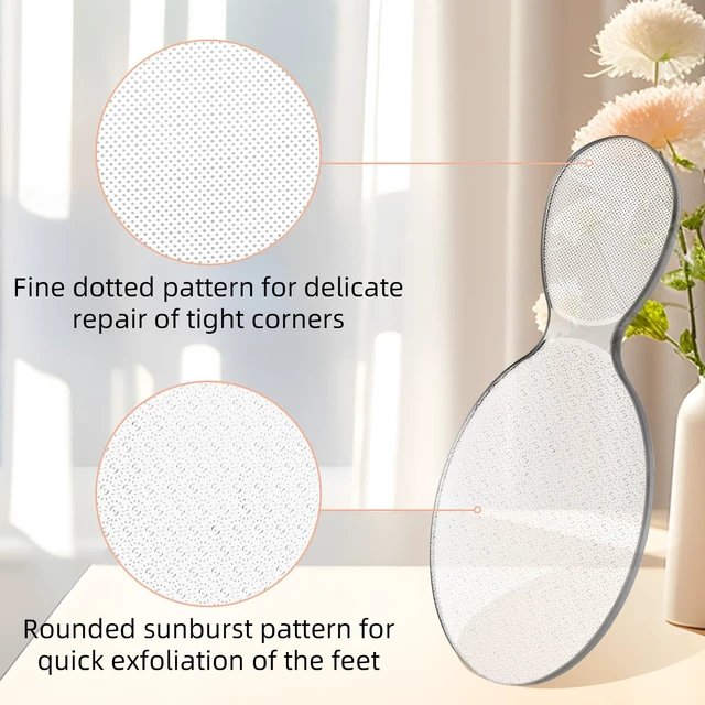 Alt view image 5 of 7 - Nano Glass Foot File, 8-Shaped Glass Foot File Callus Remover Feet Scrubber Professional Pedicure Tool Heel Dead Skin Remover Pumice Stone for Women Men Hard Skin Calluses Smooth Heels Soles