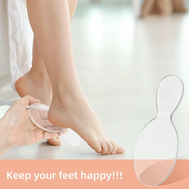 Alt view image 6 of 7 - Nano Glass Foot File, 8-Shaped Glass Foot File Callus Remover Feet Scrubber Professional Pedicure Tool Heel Dead Skin Remover Pumice Stone for Women Men Hard Skin Calluses Smooth Heels Soles