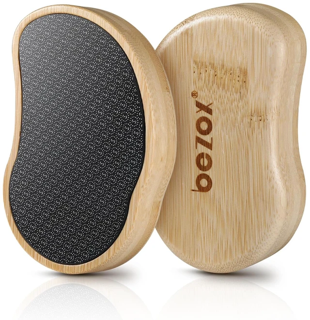 Main image of Nano-Glass Pumice Stone for Feet Dead Skin, Eco-Friendly Pedicure Foot File Callus Remover - Bamboo Handle