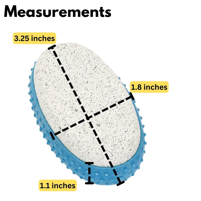 Alt view image 7 of 7 - 6-Pack Foot Pumice Stone Callus Remover Rubber Grip Blue