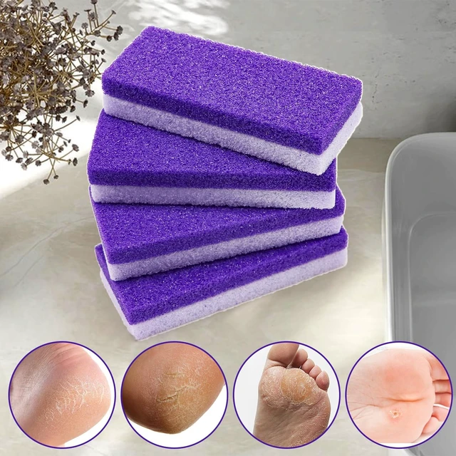 Alt view image 7 of 7 - Pumice Stone for Feet Foot Pumice Stone 4 Pack | Foot Pumice Stone for Dead Skin Double Sided Pedicure Tools for Feet Pumice Stone for Feet Callus Remover for Feet and Heels