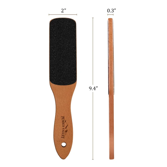 Alt view image 6 of 7 - Foot File with Handle Pumice Stone for Dry Dead Skin - Callus Remover for Feet Double-Sided Foot File for Callus, Cracked Heels, Dead, and Dry Skin Removal