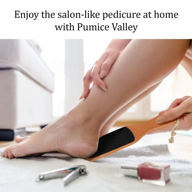 Alt view image 7 of 7 - Foot File with Handle Pumice Stone for Dry Dead Skin - Callus Remover for Feet Double-Sided Foot File for Callus, Cracked Heels, Dead, and Dry Skin Removal