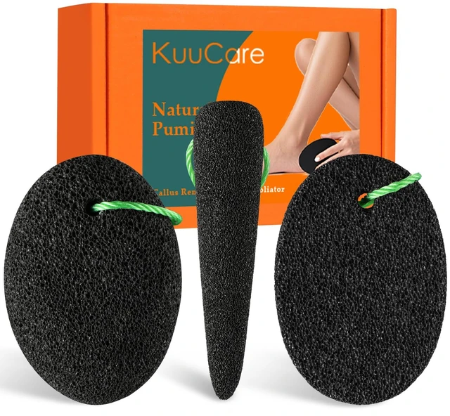Main image of Pumice Stone for Feet, 3 Pack Natural Earth Lava Foot Callus Remover | Pedicure Exfoliator Tools for Heels, Soles and Toe Gaps, Foot Scrubber for Dry & Dead Skin
