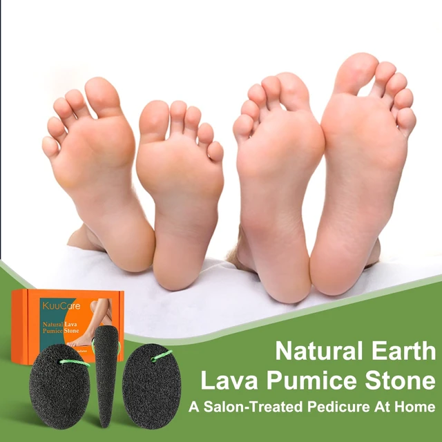Alt view image 7 of 7 - Pumice Stone for Feet, 3 Pack Natural Earth Lava Foot Callus Remover | Pedicure Exfoliator Tools for Heels, Soles and Toe Gaps, Foot Scrubber for Dry & Dead Skin