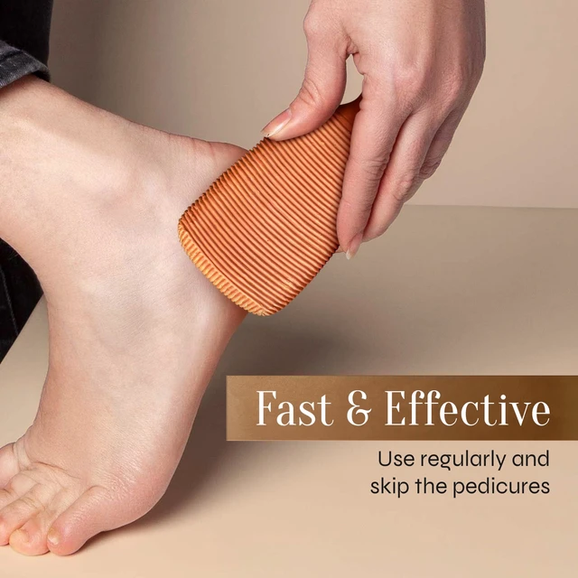 Alt view image 5 of 7 - Pumice Stone for Feet Callus Remover - Terra-Cotta Foot Scrubber with 2 Sides, 100% Pure Natural Foot Pumice Stone, Pedicure Pumice Stone Scrubber, Foot Exfoliator, Removes Calluses & Dead Skin