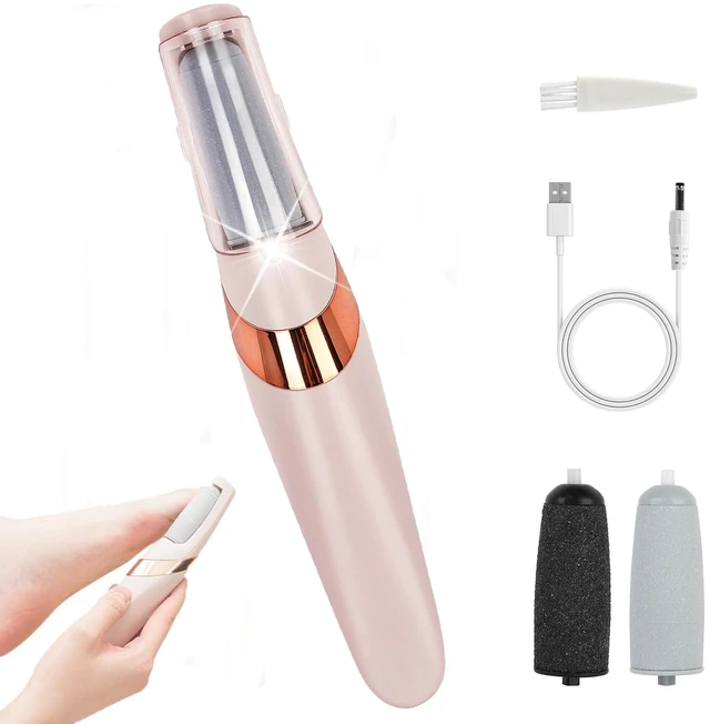 Main image of Electric Callus Remover for Feet, Foot Callus Remover, Replaceable Head | 2-Speed adjustable,Portable,LED Llight&Washable Coarse/Fine Grinding Heads for Dead Skin Callus Removal and Foot Care