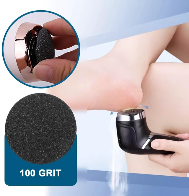 Alt view image 3 of 7 - 8PCS Replacement Grinding Heads Foot Care Tool Compatible with Asiaark Electric Foot Callus Remover Pedicure Tools 100 Grit & 60 Grit