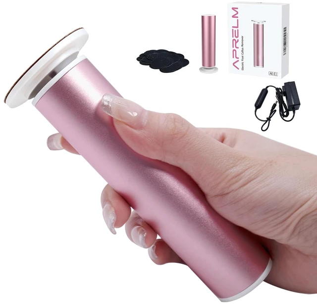 Main image of Electric Foot Callus Remover with 3-Sizes 60pcs Sandpaper Discs, 4.8IN Longer Professional Aluminum Electric Foot File for Dead Skin