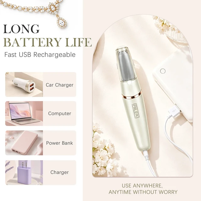 Alt view image 4 of 7 - Upgraded Electric Foot Callus Remover, Callus Removers for Feet, Pedicure Tools for Feet, Rechargeable Portable Foot File Pedicure Tools, Foot Care for Dead Skin, for Feet & Hands (Beige)
