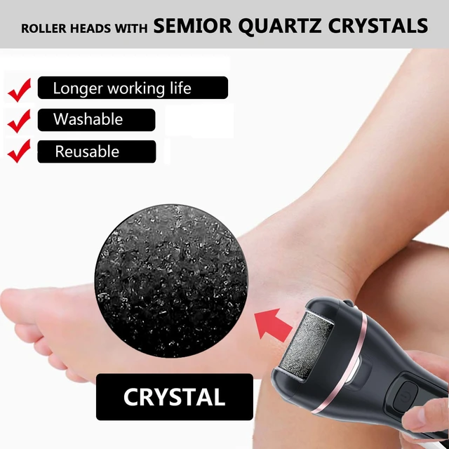 Alt view image 5 of 6 - 12 Pack Replacement Refill Rollers for Electric Foot File Callus Remover Pedicure Kit Tools Grinding Roller Head for Hard Callus and Tough Dead Skin (12pcs Extra Coarse)