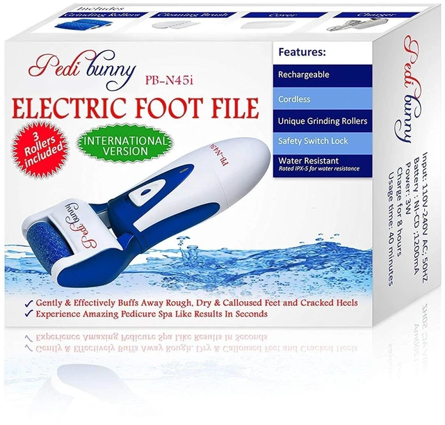 Main image of Electric Foot Callus Remover - Rechargeable Electronic Foot File - Professional Pedicure Tools with 3 Rollers - Foot Scrubber for Dry Cracked Feet and Dead Skin - Foot Sander for Men and Women