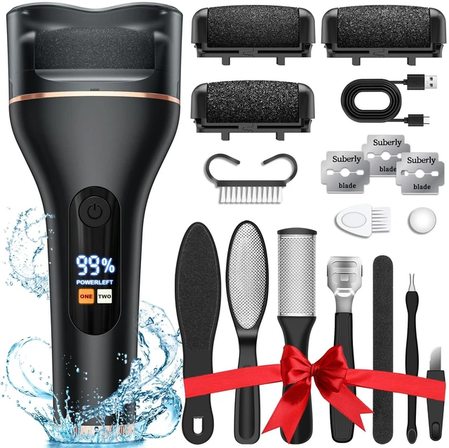Main image of Callus Remover for Feet Rechargeable Portable Electronic Foot File | Pedicure Tools 16 In 1 Foot Callus Remover Kit Foot Scrubber Professional Foot Care To Remove Dead Skin Hard Skin Dry Cracks