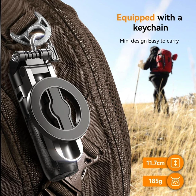 Alt view image 7 of 7 - Magnetic Small Selfie Stick for iPhone,4 in 1 Multifunctional Portable Selfie Sticks Retractable Cell Phone Travel Tripod with Remote Control, Mini Phone Tripod for iPhone 17/16/15/14/13/12 Series