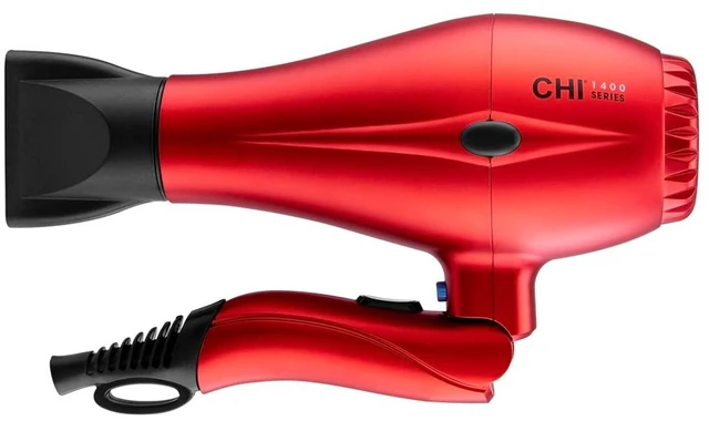 Main image of 1400 Series Foldable Compact Hair Dryer, Red | Powerful & Lightweight Hair Dryer, Quick-Drying for Shiny, Frizz-Free Hair