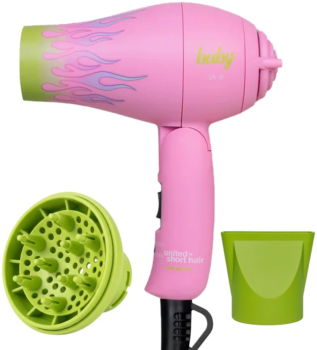 Main image of Mini Travel Dryer with Diffuser, Portable Foldable Compact Lightweight | Dual Voltage, Foldable Handle, 1200W Fast-Drying, Includes Diffuser and Styling Nozzle, Lightweight Compact Portable Design